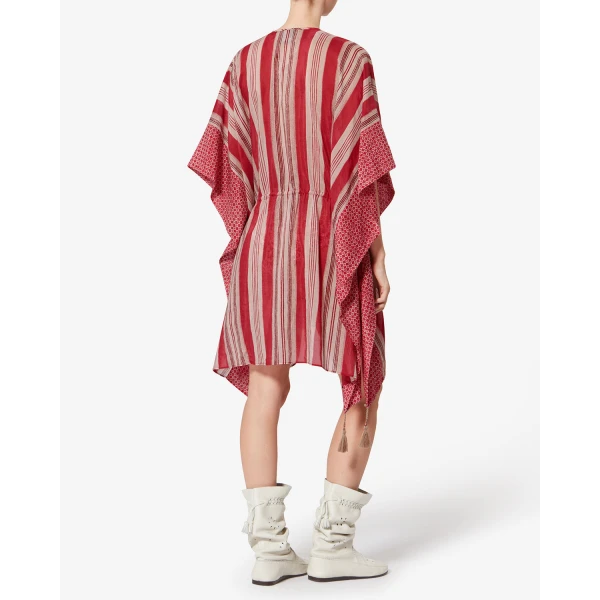 Isabel Marant Loreliz Kaftan in Red | kaftan | Coveti