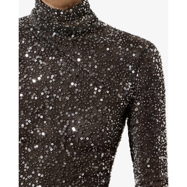 Isabel Marant Lou Top in Silver | Tops | Coveti