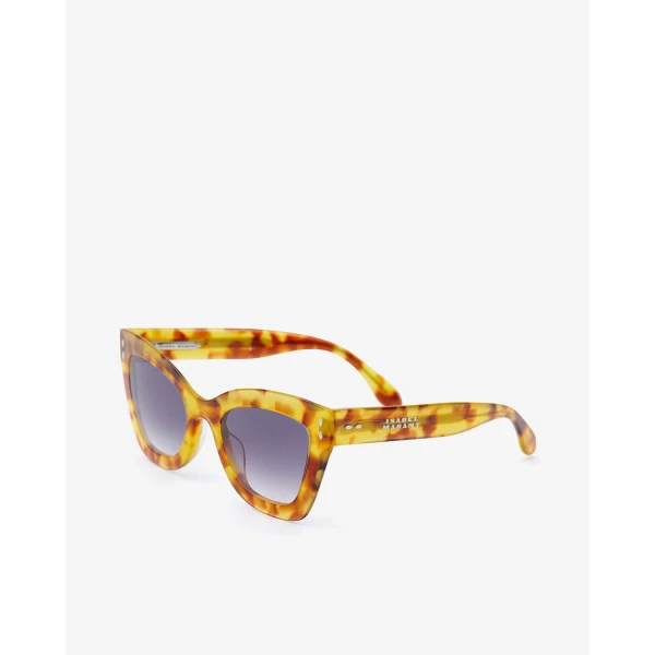 Isabel Marant Louny Sunglasses in Havana Honey and Dark Gray | Sunglasses | Coveti