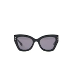 Isabel Marant Lounyz Cat-Eye Sunglasses in Black Havana and Dark Grey Shaded | Women | Coveti