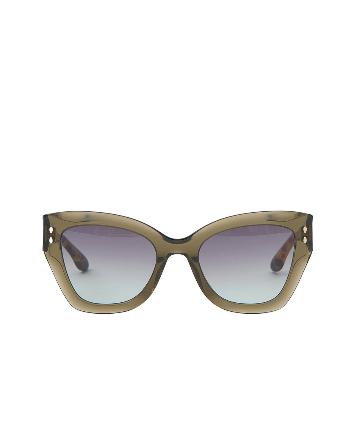 Isabel Marant Lounyz Cat-Eye Sunglasses in Olive Havana and Grey Green Isabel Marant Lounyz Cat-Eye Sunglasses in Olive Havana and Grey Green | Women | Coveti