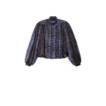Isabel Marant Loyra Silk Blouse in Midnight | Women | Coveti