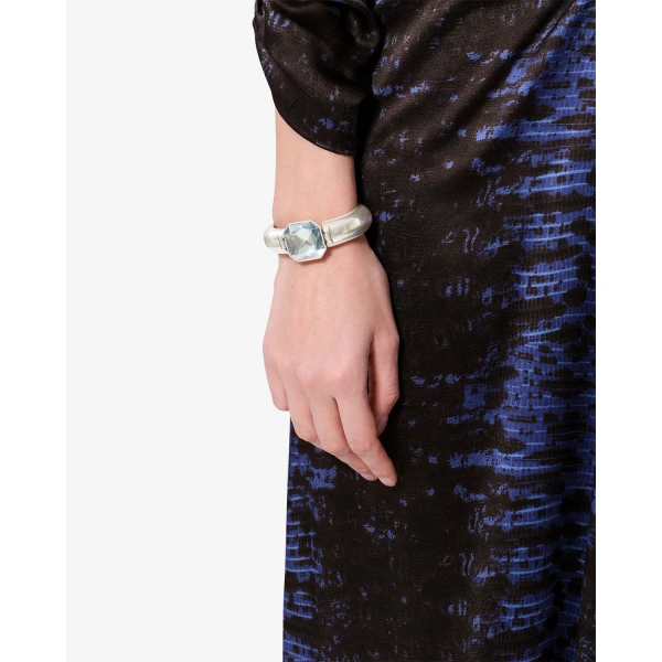 Isabel Marant Luce Bracelet in Light Gray and Silver | Bracelets | Coveti