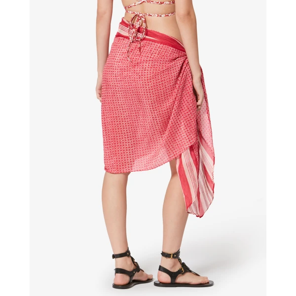 Isabel Marant Lucilia Pareo in Red | Beachwear | Coveti