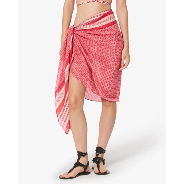 Isabel Marant Lucilia Pareo in Red | Beachwear | Coveti