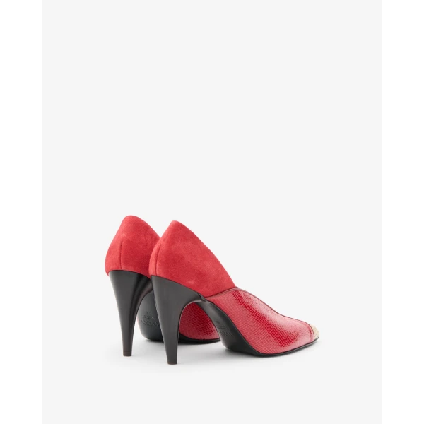 Isabel Marant Luza Pumps in Scarlet Red and Sahara | Heels | Coveti