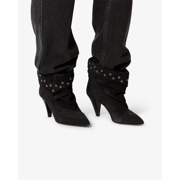 Isabel Marant Lyone Ankle Boots in Black | Boots | Coveti