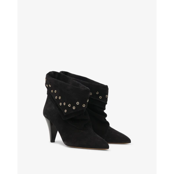 Isabel Marant Lyone Ankle Boots in Black | Boots | Coveti