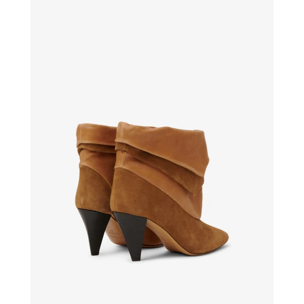 Isabel Marant Lyone Ankle Boots in Cognac | Boots | Coveti