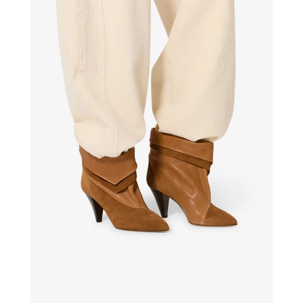 Isabel Marant Lyone Ankle Boots in Cognac | Boots | Coveti