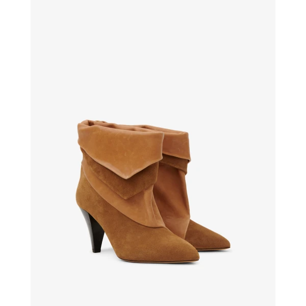 Isabel Marant Lyone Ankle Boots in Cognac | Boots | Coveti