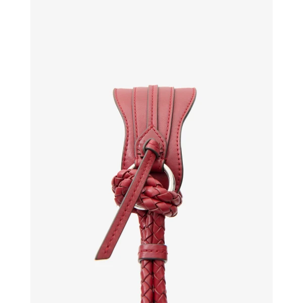 Isabel Marant Maia Medium Leather Bag in Scarlet Red | Shoulder & Crossbody Bags | Coveti