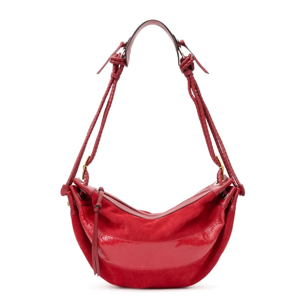 Isabel Marant Maia Medium Leather Bag in Scarlet Red | Women | Coveti