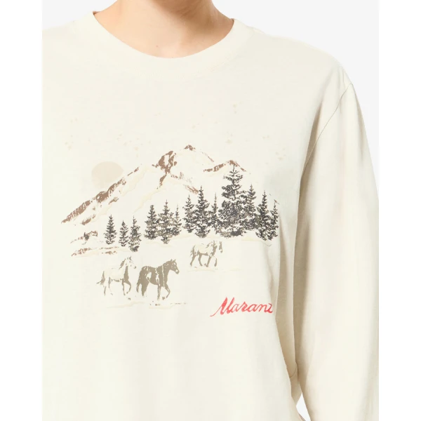 Isabel Marant Martine T-Shirt in Ecru | T-shirts | Coveti