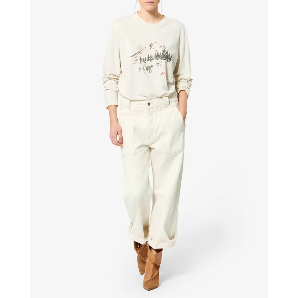 Isabel Marant Martine T-Shirt in Ecru | T-shirts | Coveti