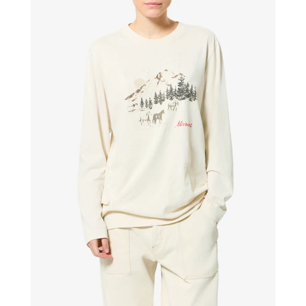 Isabel Marant Martine T-Shirt in Ecru | T-shirts | Coveti
