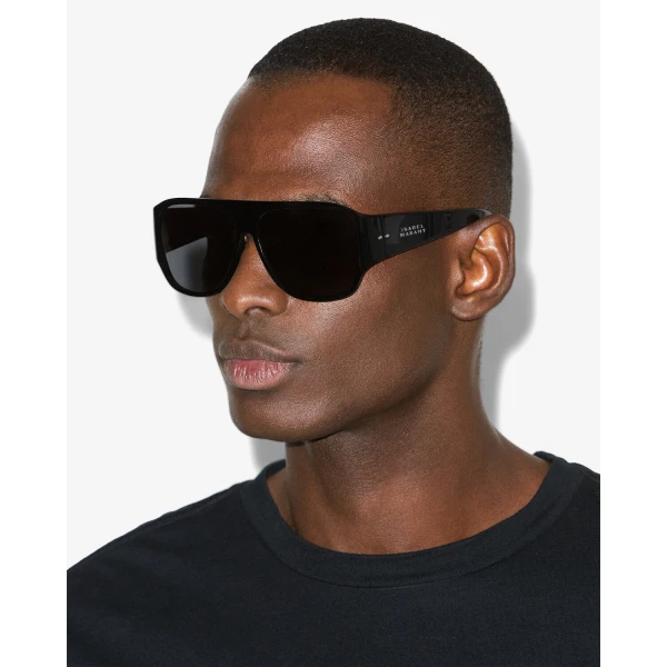 Isabel Marant Mikala Sunglasses in Black Palladium and Gray | Sunglasses | Coveti