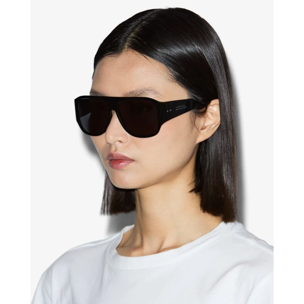 Isabel Marant Mikala Sunglasses in Black Palladium and Gray | Sunglasses | Coveti
