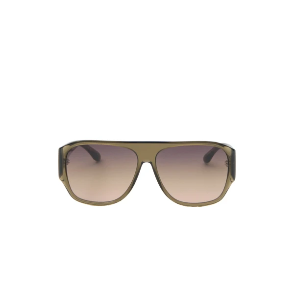 Mikala Sunglasses in Olive and Grey Green
