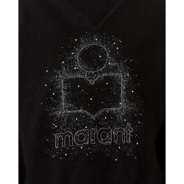 Isabel Marant Moby Sweatshirt in Black | Long Sleeve | Coveti