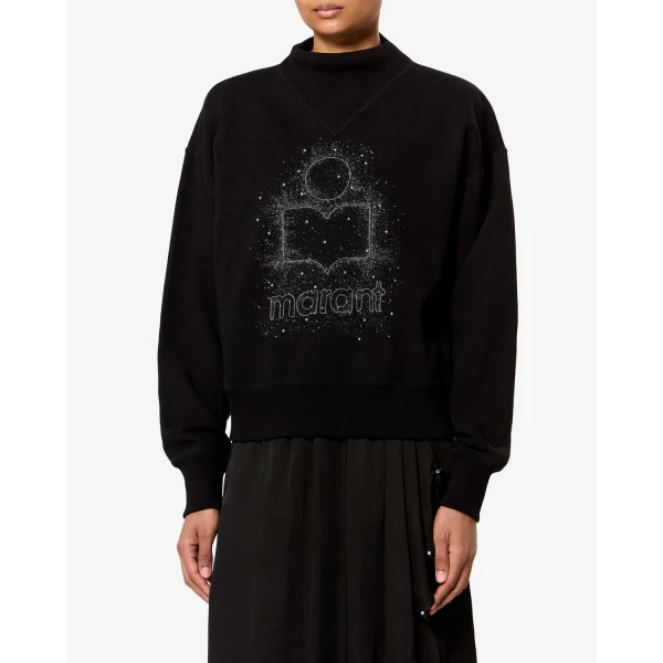 Isabel Marant Moby Sweatshirt in Black | Long Sleeve | Coveti