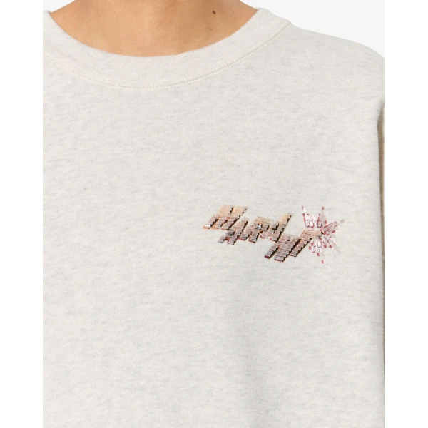 Isabel Marant Mobyli Sweatshirt in Ecru | Long Sleeve | Coveti