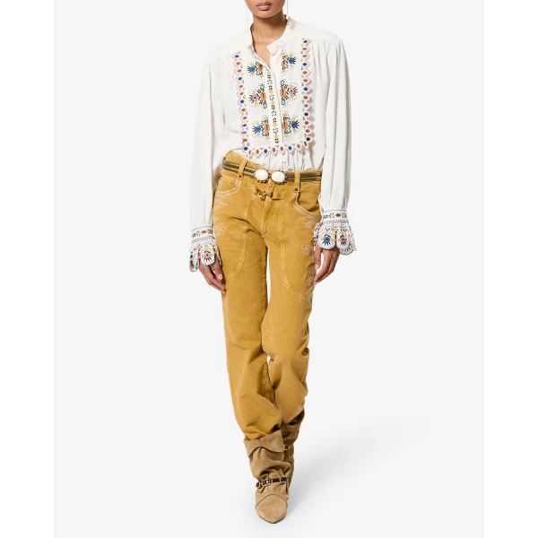 Isabel Marant Monique Blouse in Ecru | Blouse | Coveti