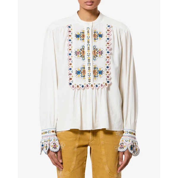 Isabel Marant Monique Blouse in Ecru | Blouse | Coveti