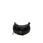 Isabel Marant Moon Pocket Bag in Leather, Black Isabel Marant Moon Pocket Bag in Leather, Black | Women | Coveti