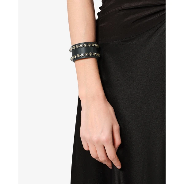 Isabel Marant Morea Bracelet in Black and Palladium | Bracelets | Coveti