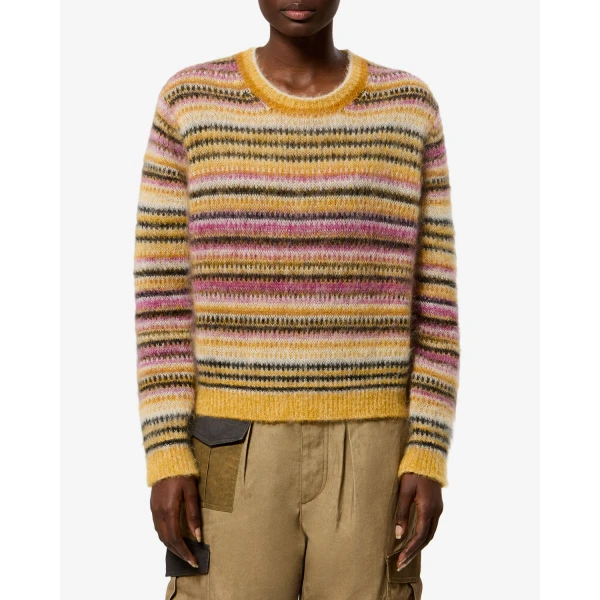 Isabel Marant Morine Mohair Sweater in Mustard | Sweaters | Coveti