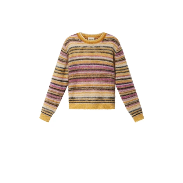 Isabel Marant Morine Mohair Sweater in Mustard | Women | Coveti