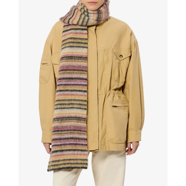 Isabel Marant Mouna Mohair Scarf in Mustard | Scarves | Coveti