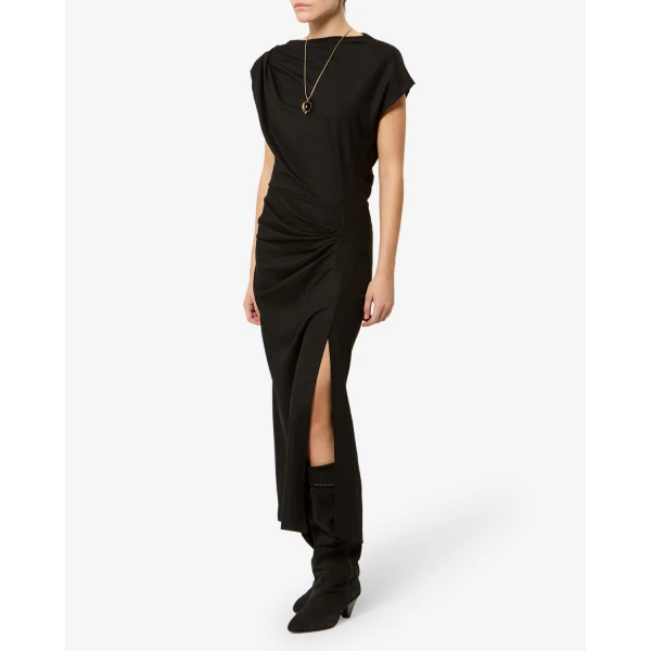 Isabel Marant Naerys Dress in Black | Maxi Dresses | Coveti