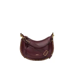 Isabel Marant Naoko Bag in Leather, Burgundy | Women | Coveti