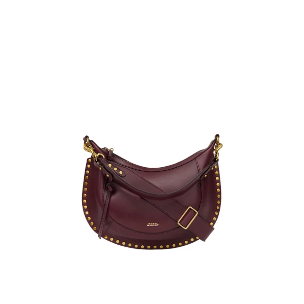 Naoko Bag in Leather, Burgundy