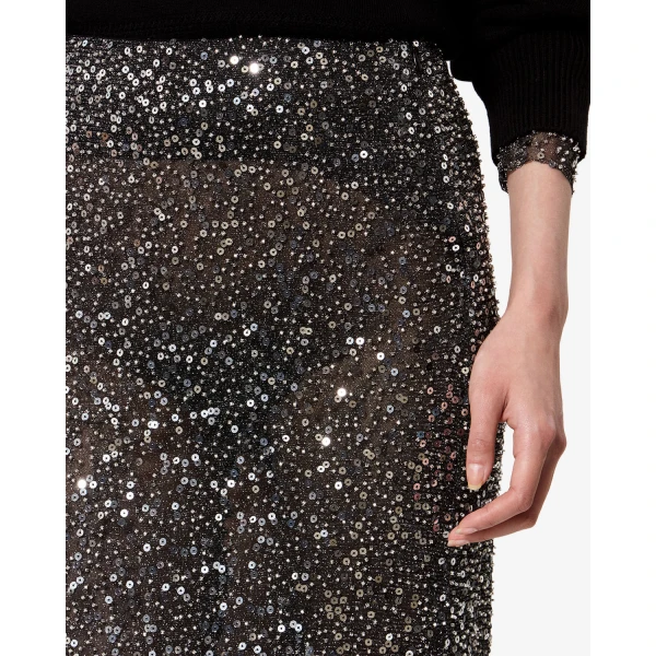 Isabel Marant Nejany Skirt in Silver | Maxi Skirts | Coveti
