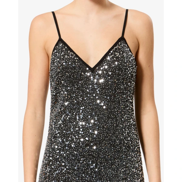 Isabel Marant Nevana Dress in Silver | Maxi Dresses | Coveti