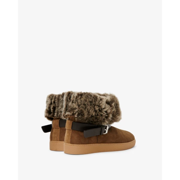 Isabel Marant Nolyz Ankle Boots in Light Bronze | Boots | Coveti