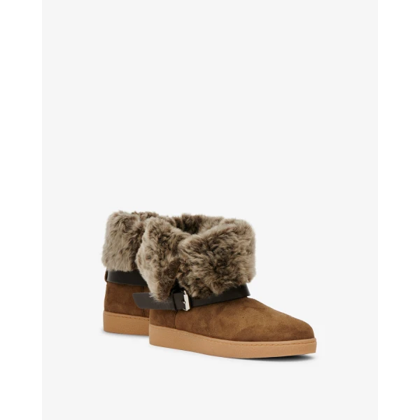 Isabel Marant Nolyz Ankle Boots in Light Bronze | Boots | Coveti