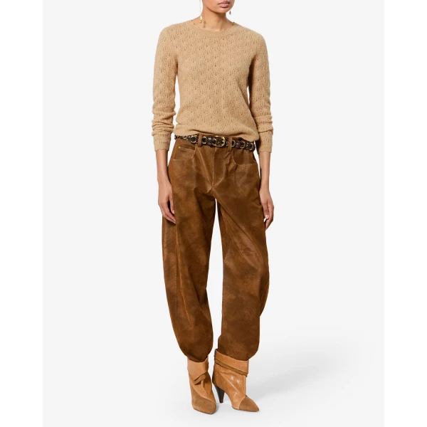 Isabel Marant Obeline Alpaca Sweater in Camel | Sweaters | Coveti