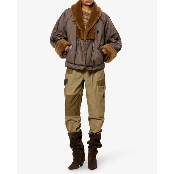 Isabel Marant Olinka Jacket in Brown | Jackets | Coveti