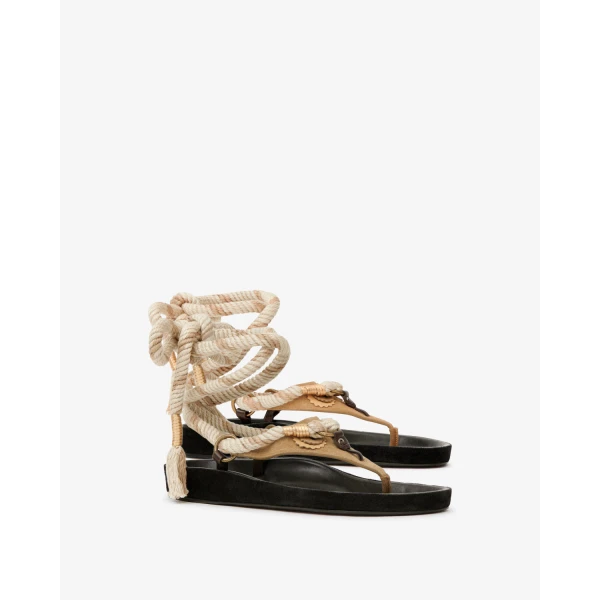 Isabel Marant Onyna Sandals in Taupe | Sandals | Coveti