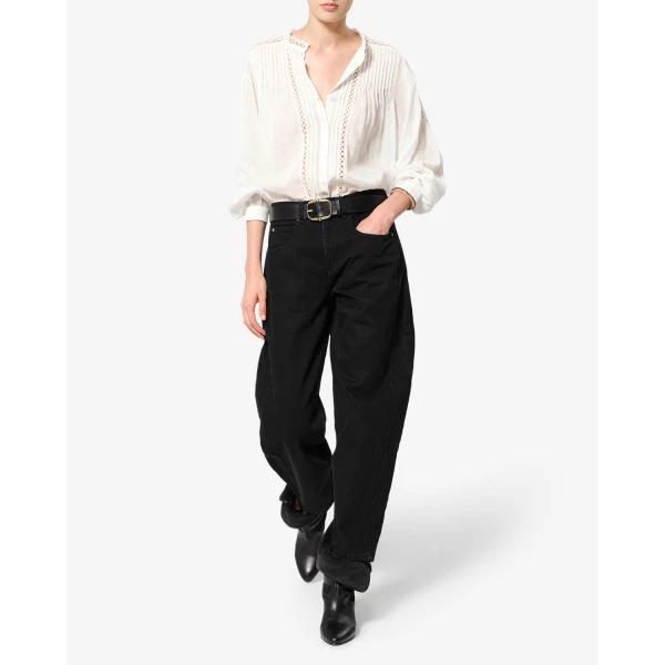 Isabel Marant Oriane Jeans in Black | Denim | Coveti