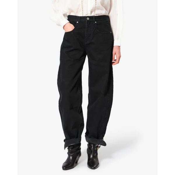 Isabel Marant Oriane Jeans in Black | Denim | Coveti