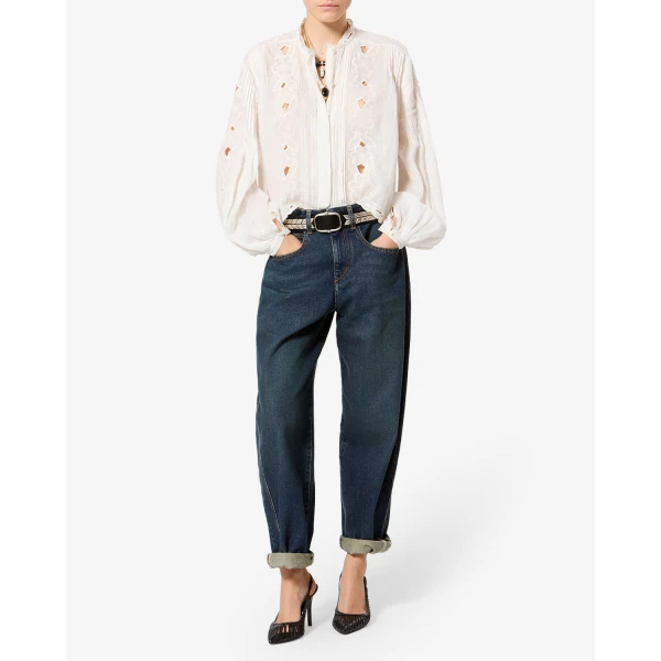 Isabel Marant Oriane Jeans in Blue | Denim | Coveti