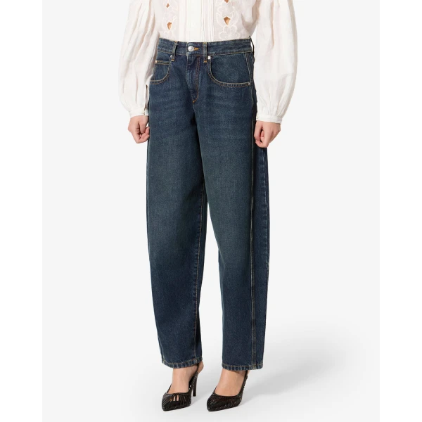Isabel Marant Oriane Jeans in Blue | Denim | Coveti