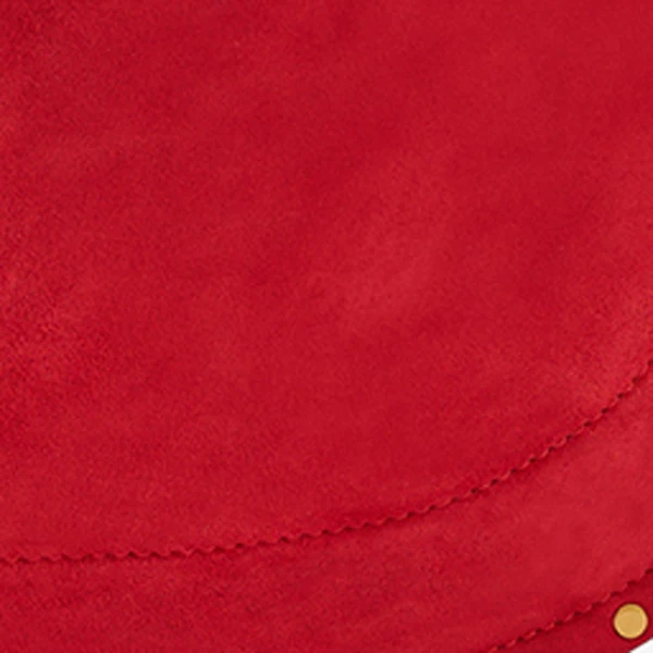 Isabel Marant Oskan Hobo Soft Suede Bag in Scarlet Red | Shoulder & Crossbody Bags | Coveti