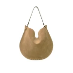 Isabel Marant Oskan Hobo Soft Suede Bag in Taupe | Women | Coveti