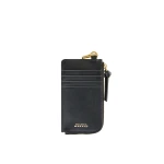 Isabel Marant Oskan Leather Cardholder in Black | Women | Coveti